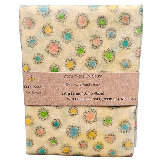 Extra Large Beeswax Wrap - Daisy Dots
