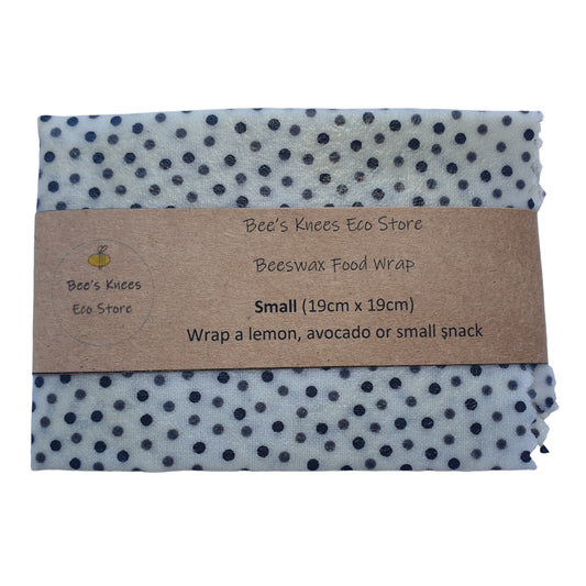 Small Beeswax Wrap - Mono Dots