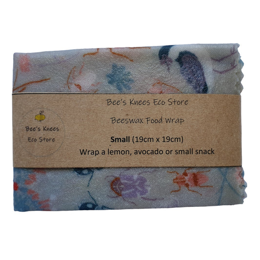 Small Beeswax Wrap - Plover & Bugs