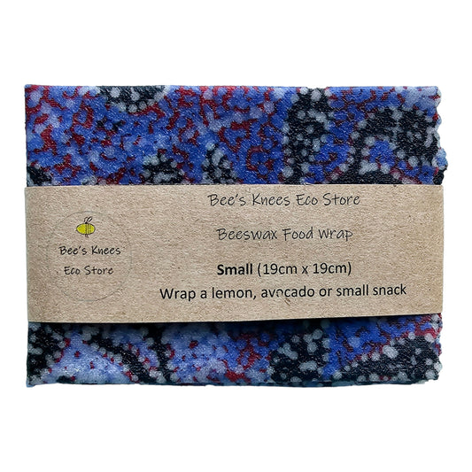 Small Beeswax Wrap - Warlukurlangu Water Dreaming Purple
