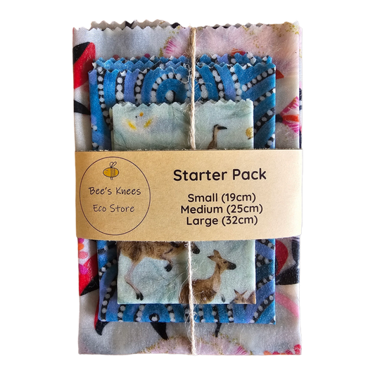 STARTER PACK Beeswax Wraps "Aussie Iconic"