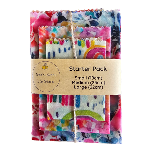 STARTER PACK Beeswax Wraps "Watercolours"